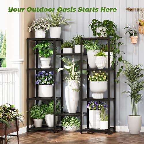 metal heavy duty plant stand indoor outdoor,10 tier, view 9