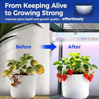 indoor greenhouse with grow light, ohuhu 4-tier mini, side view