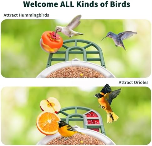 harymor smart bird feeder with camera - ai, side view