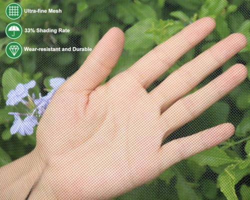 mosquito net strong pp nanocomposite garden mesh netting showing dimensions