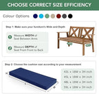summsun outdoor bench cushion pad, 48 x 18, package contents