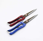 Grass Shear Sheep Shear Alpaca Shear - Coated Wear-Resistant Handle, Manganese Steel Double Blade, Strong Spring Suitable For Cattle And Sheep and Horse Hair Hand-Cut (Red 10.2 inches)