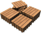 yaheetech 27pcs interlocking deck tiles outdoor patio floor, main product view
