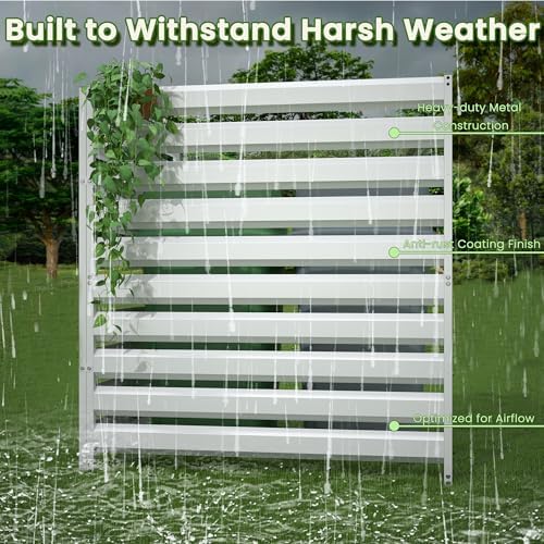 metal privacy fence screen, 42" h×38" w (1 showing dimensions