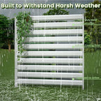 metal privacy fence screen, 42" h×38" w (1 showing dimensions