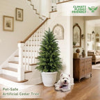 mavis's diary 3ft topiary trees artificial outdoor, set, side view