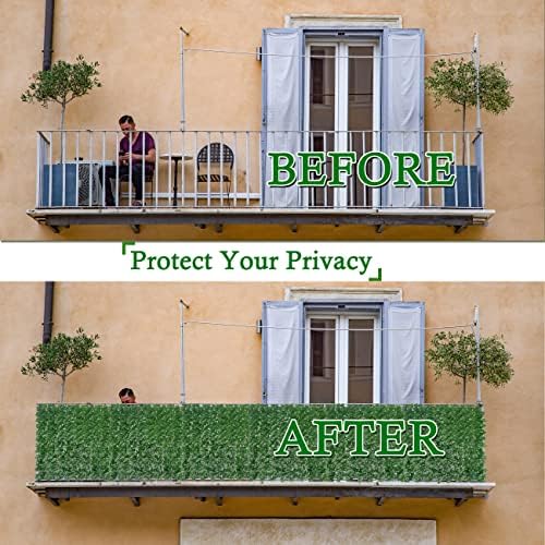 bybeton 60"x120" (50sqft) ivy privacy fence, close-up detail