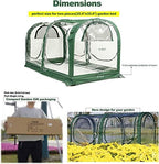 porayhut portable greenhouse tent, easy set-up gardening flower, close-up detail