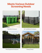 vevor outdoor privacy screen 50" w x 48", package contents