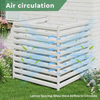 metal air conditioner fence, 42''h x 38''w (3panels), package contents