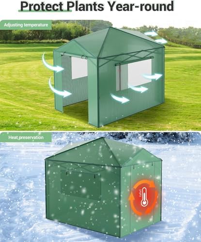 8x6 ft pop up greenhouse for outdoors, package contents