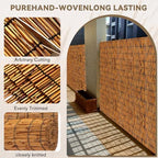 koiueyw bamboo reed fencing, light russet bamboo fence, package contents