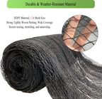 bird netting for chicken coop 25x50 ft, 1", close-up detail