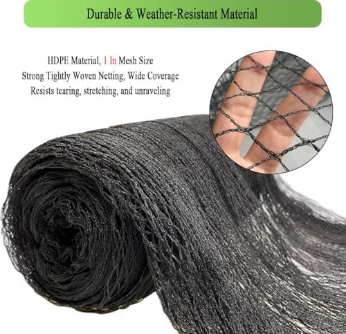 bird netting for chicken coop 25x50 ft, 1", close-up detail