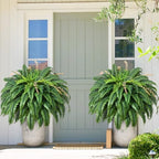 48 inch 128 leaves artificial ferns for outdoors showing dimensions