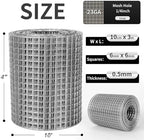 Hardware Cloth 1/4 in Galvanized Wire Mesh Roll (23 GA) Chicken Wire Fence Roll for Chicken Pen/coop Fences, Screen mesh, Rabbit/Snake Fences, Poultry enclosures, Handicraft Ma 4in×10ft
