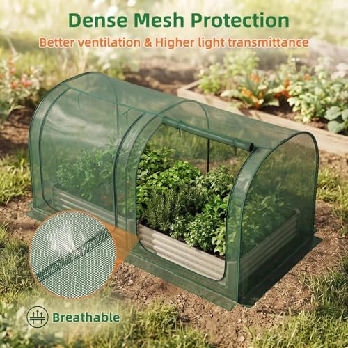 crop cage for garden,98"x49"x49" tunnel plant netting cover, package contents