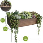winlyn artificial succulent arrangement 15" assorted succulents plants shown in use