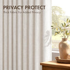 miulee 4 panels pinch pleated linen curtains 108, package contents