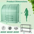 safstar 7 x 3.5 x 7 ft greenhouse showing dimensions