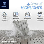 acacia interlocking deck tiles outdoor waterproof all weather, view 11