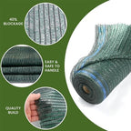 6'x100ft 40% eyelets shade cloth roll, side view