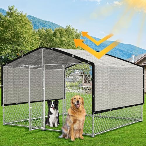 aluminum shade cloth 10x10',80% aluminum reflective tarp,durable mesh showing dimensions