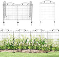 outsunny garden fence panels no dig stake border, main product view