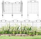 outsunny garden fence panels no dig stake border, main product view