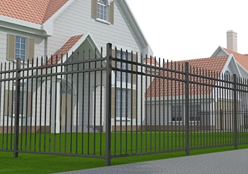 xcel black steel anti-rust fence panel - sharp, main product view