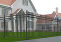 xcel black steel anti-rust fence panel - sharp, main product view