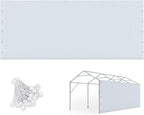 quictent 20 ft long carport replacement sidewall with, main product view