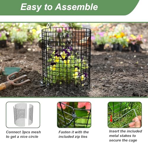 plant protector from animals, 13.5" dia x 14", package contents