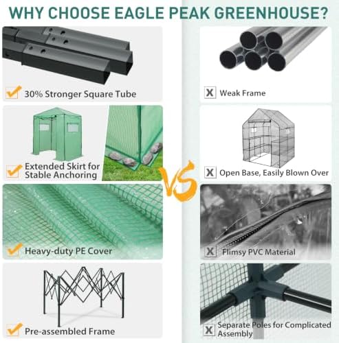 eagle peak 6x4 easy setup small pop up, front angle view