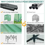eagle peak 6x4 easy setup small pop up, front angle view