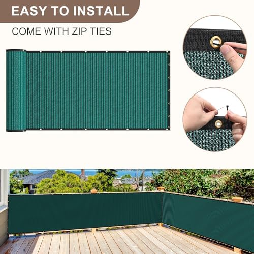 privacy fence screen 170gsm 6x50 ft heavy duty, package contents