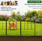 decorative garden fence, 20 ft no dig flower shown in use