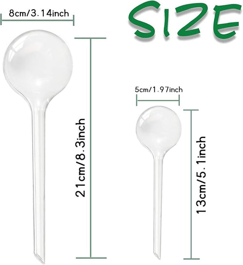 14 PCS Plant Watering Globes,Clear Self-Watering Bulbs,Plastic Automatic Watering Globes for Plant Indoor Outdoor,Garden Water Device