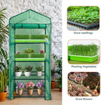 mini greenhouse for outdoor indoor,4 tier small portable shown in use
