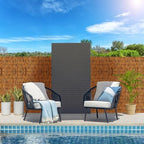 koiueyw bamboo reed fencing, light russet bamboo screens showing dimensions