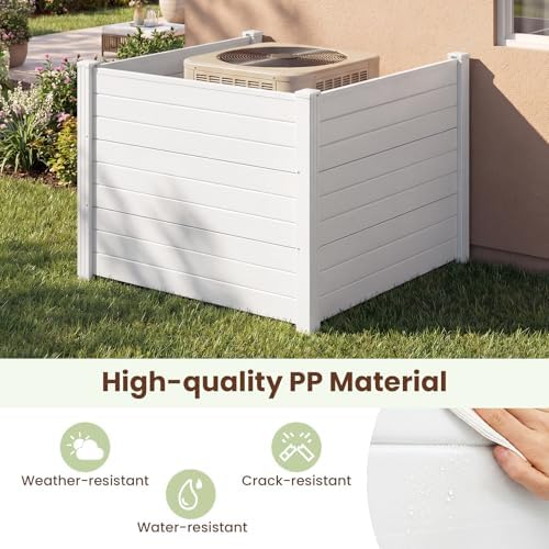 s afstar 3 panels outdoor privacy fence, 48” shown in use