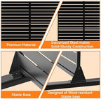 mtart metal privacy screen 72" h x 47.2", close-up detail
