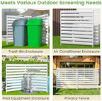 metal privacy fence screen, 42" h×38" w (3, close-up detail