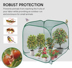 pop up mesh plant cover,35x35x38'' garden netting for shown in use