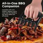 kaluns 35pc bbq grill tools set – heavy, side view