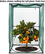 portable 4'x4' large 6ft tall plant netting cover showing dimensions