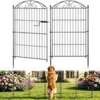 10 panel no dig decorative garden fence with, main product view