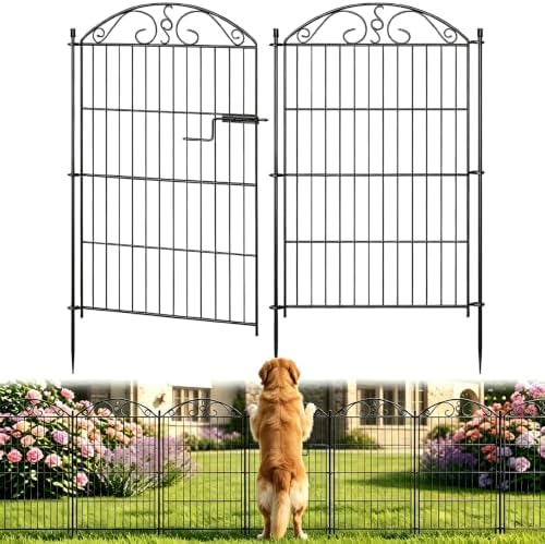 10 panel no dig decorative garden fence with, main product view