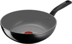 Lagostina Wok Drop 28 cm, Non-Stick Ceramic Coating, Optimal Smoothness, Easy Cleaning, Eco-Friendly, Thermo-Signal, Safe, Induction Compatible