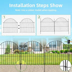 10 panels no dig decorative outdoor garden fence, package contents